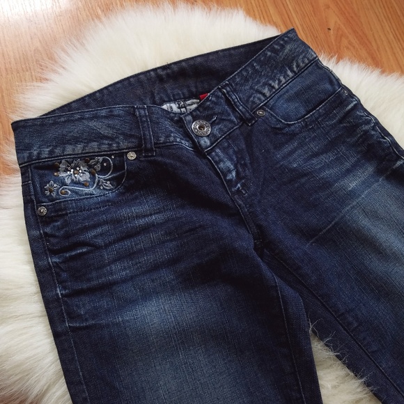 GUESS Jeans - Daredevil Boot Cut Embellished Denim - Picture 7 of 8